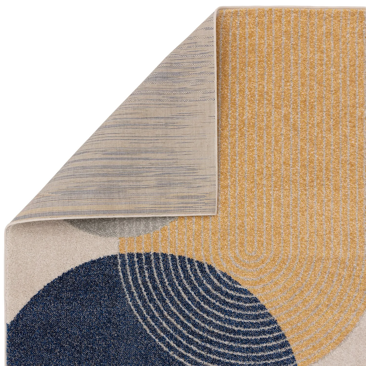 Retro Geo Rug - Multicoloured - - 120x170cm - Image 2