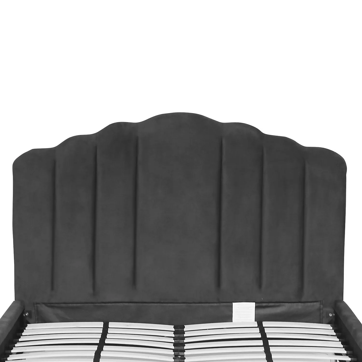 Sophia Scallop Double Bed - Grey - Image 6