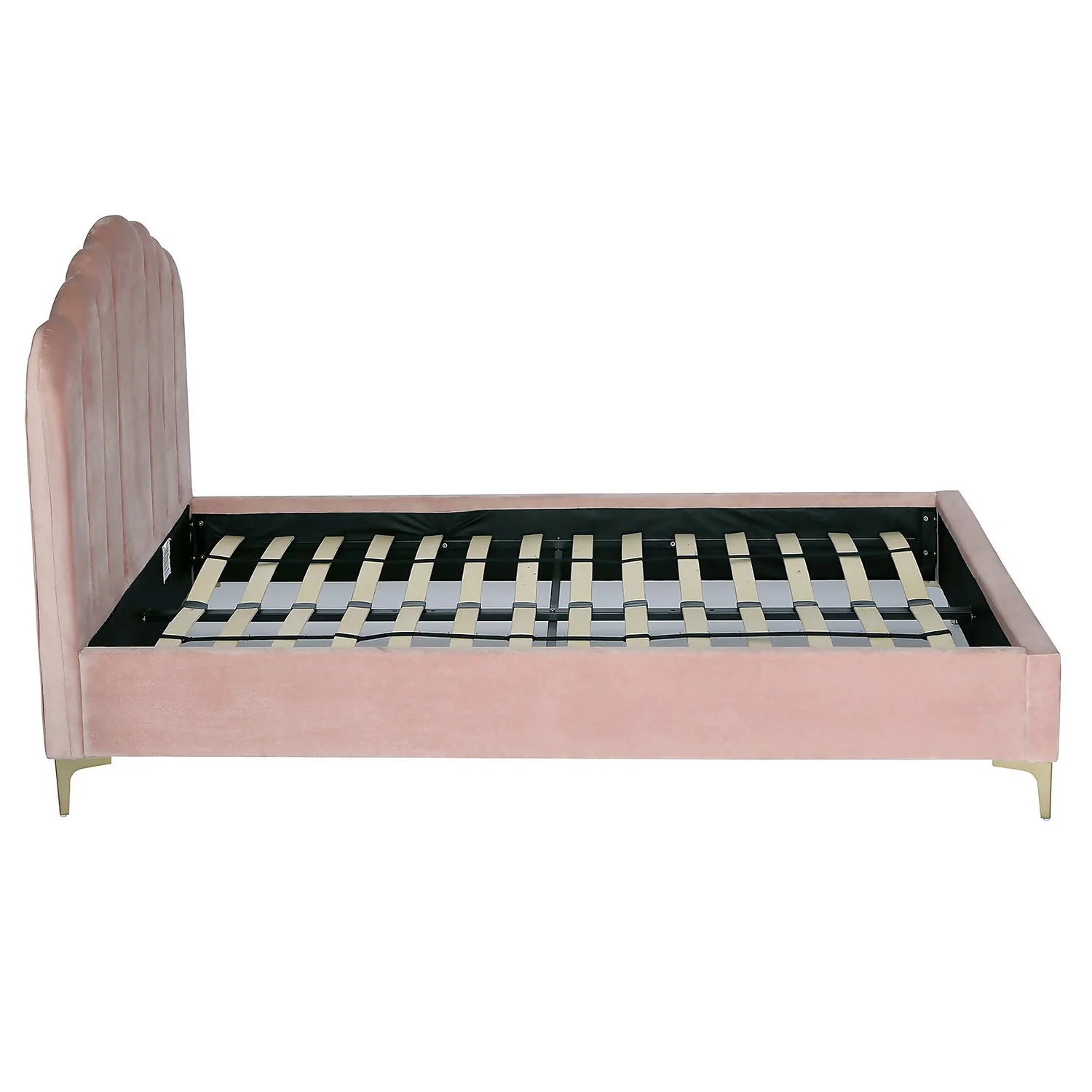 Sophia Scallop Double Bed - Blush - Image 5