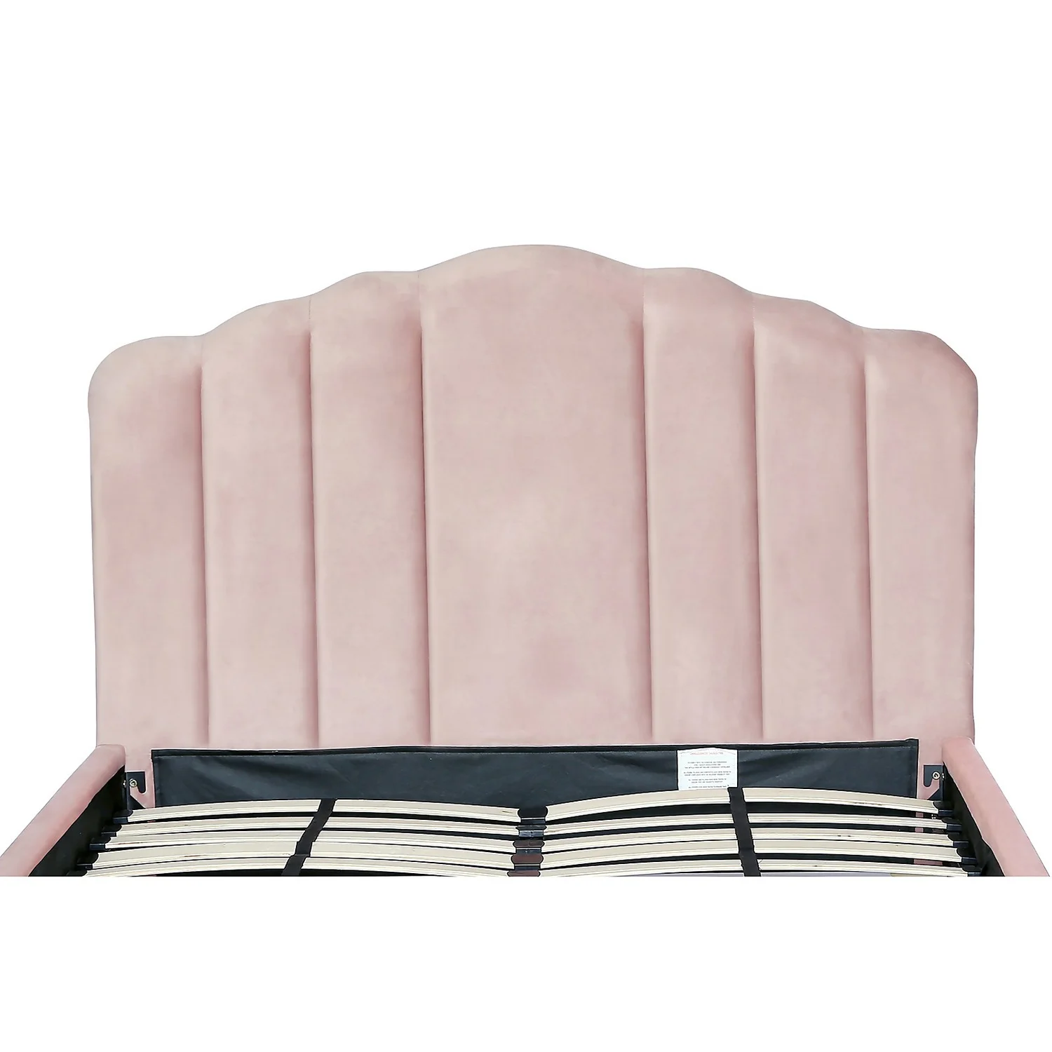 Sophia Scallop Double Bed - Blush - Image 7