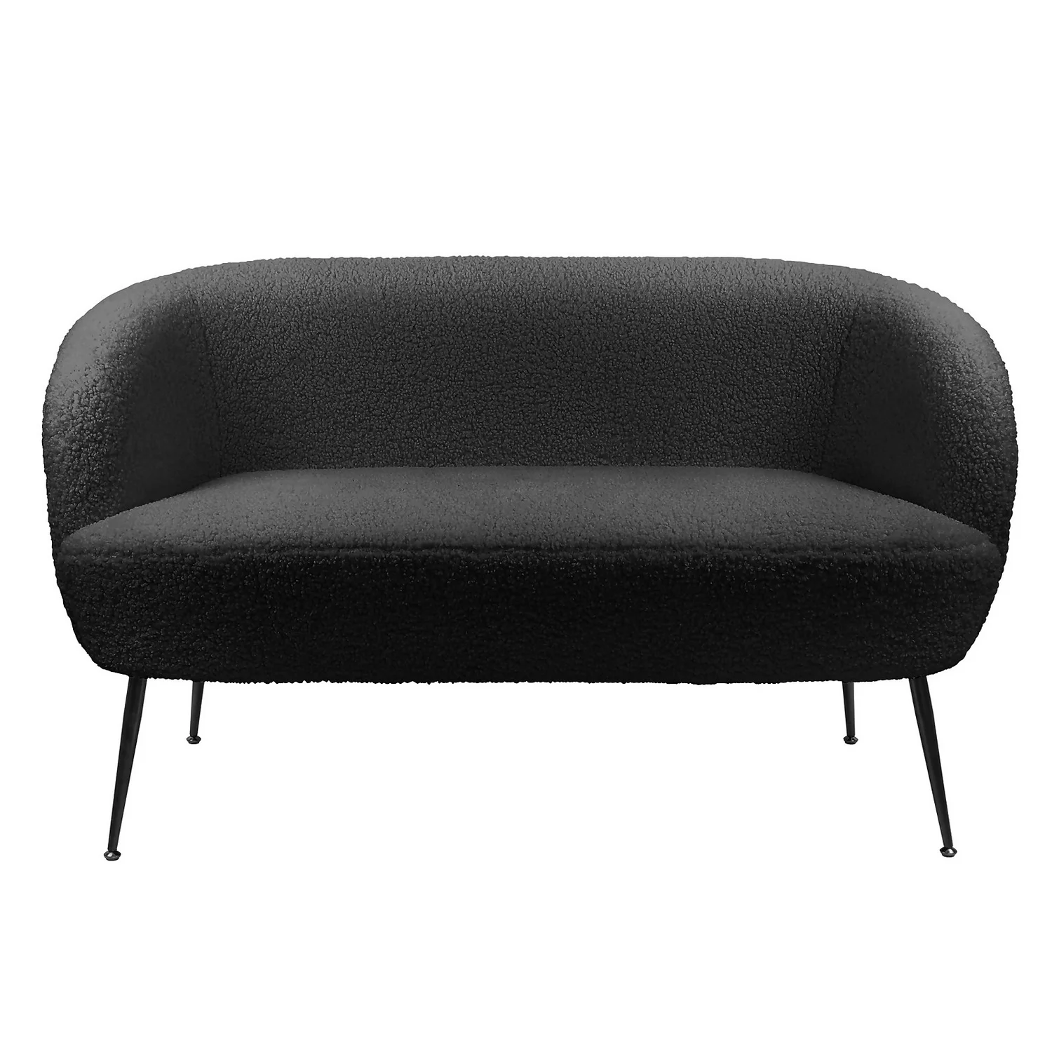 Tori Boucle Tub Sofa - Black - Image 2