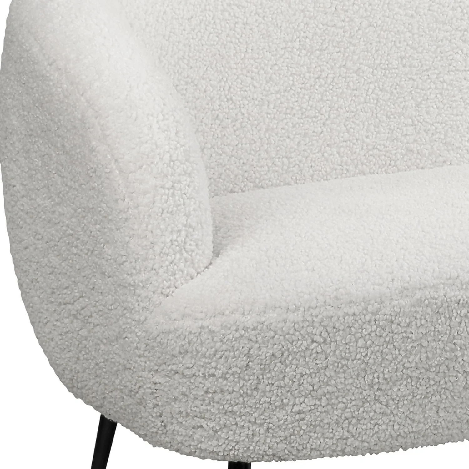 Tori Boucle Tub Sofa - White - Image 6