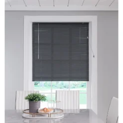 Aluminium Venetian Blind - Charcoal - 60x160cm