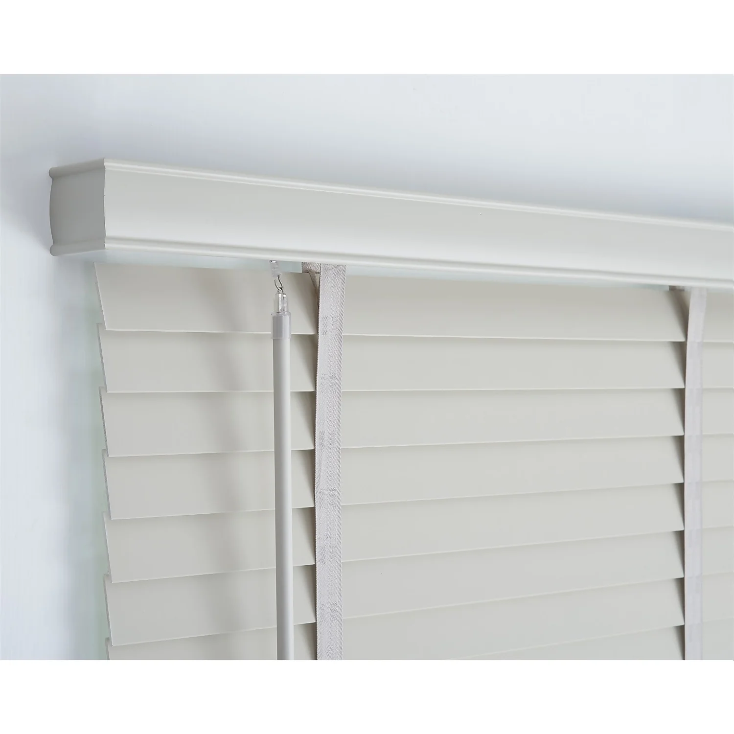 50mm Wood Venetian Blind - Grey - 110x160cm - Image 5