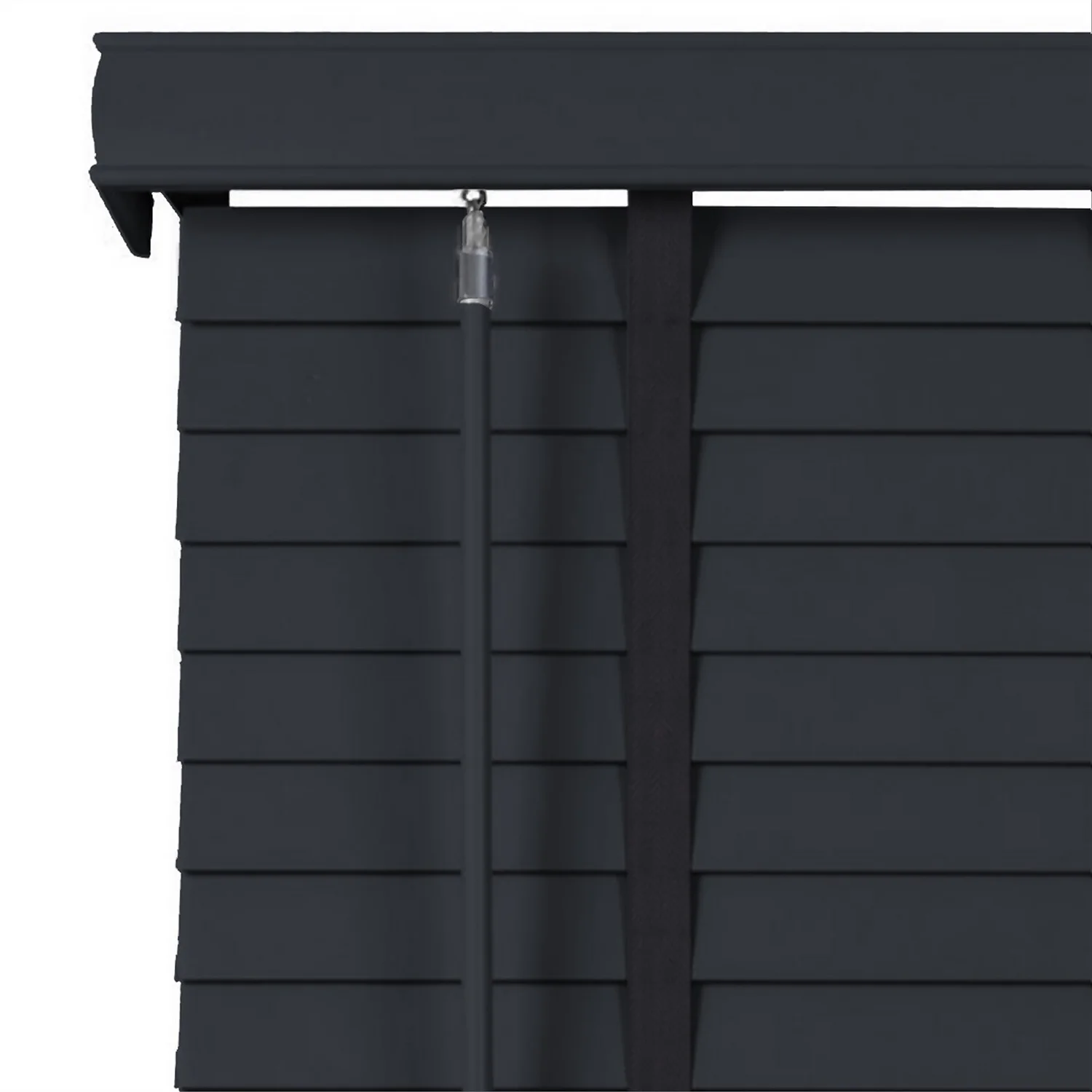 50mm Wood Venetian Blind - Slate - 60x160cm - Image 6