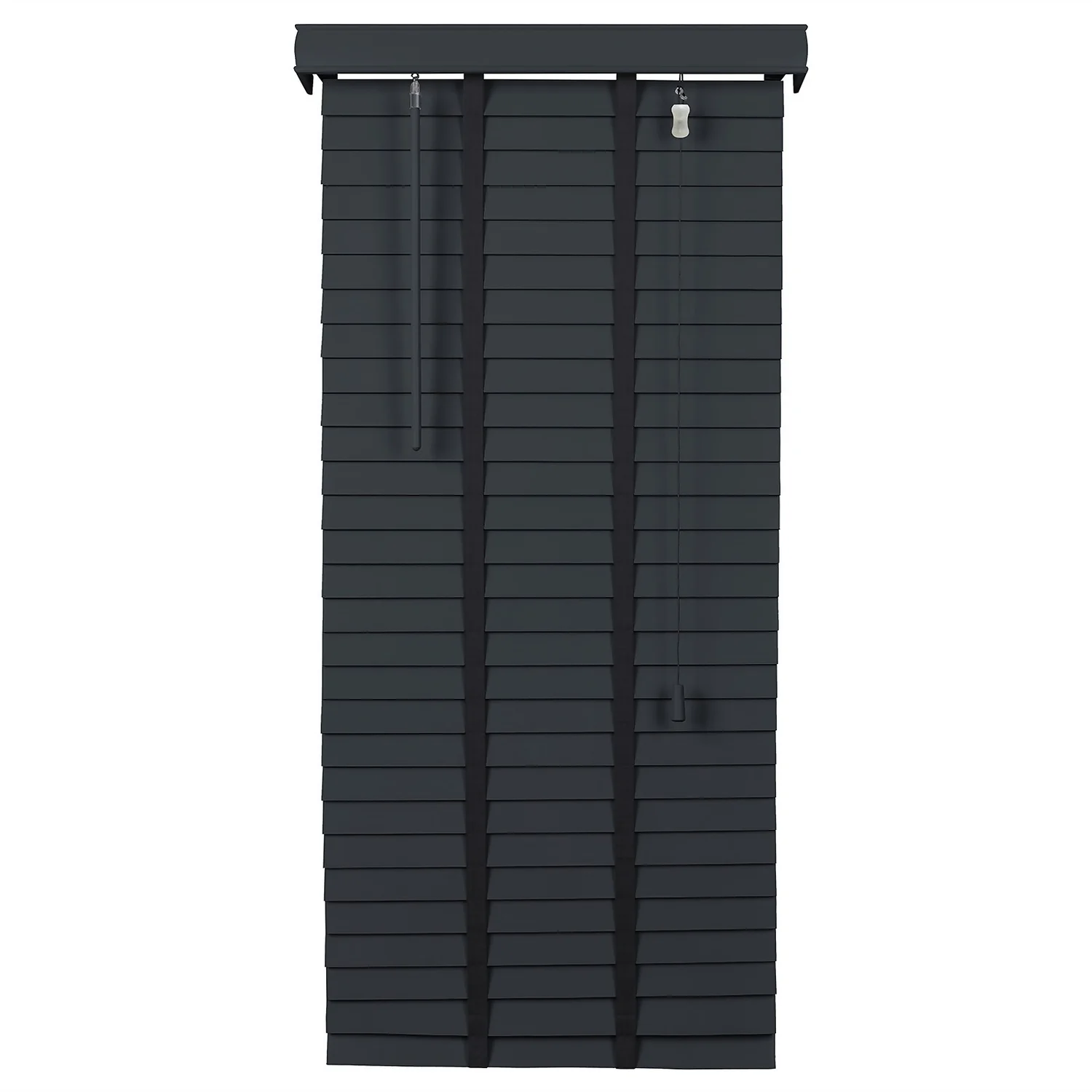 50mm Wood Venetian Blind - Slate - 180x160cm - Image 7