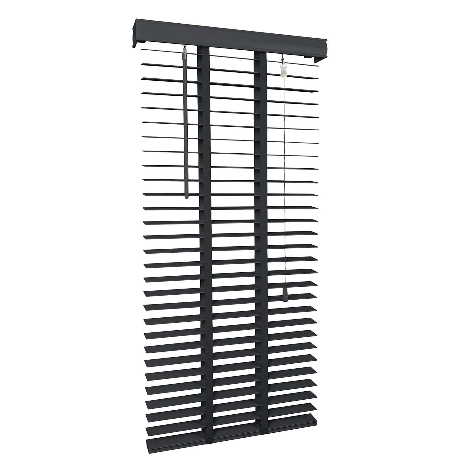 50mm Wood Venetian Blind - Slate - 60x130cm - Image 9