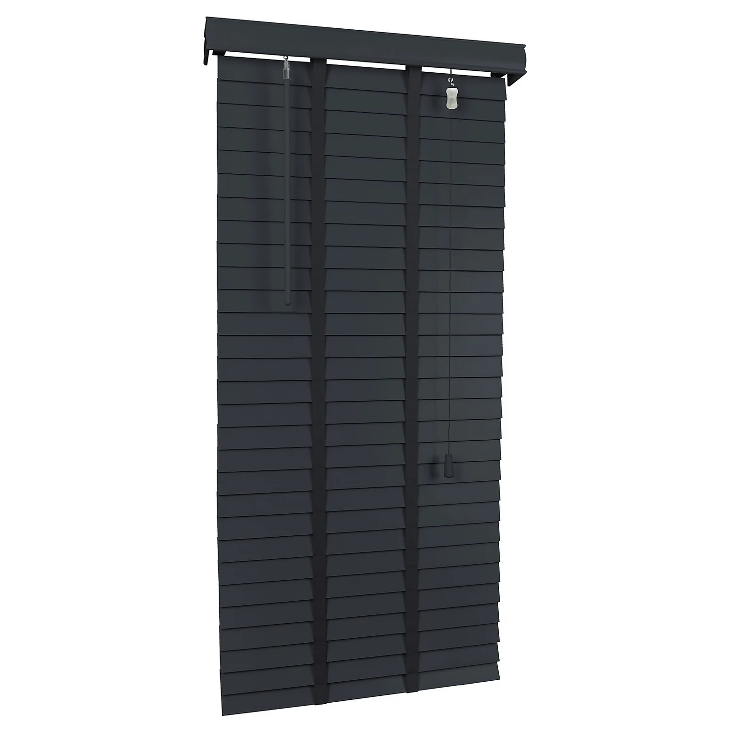 50mm Wood Venetian Blind - Slate - 60x130cm - Image 8