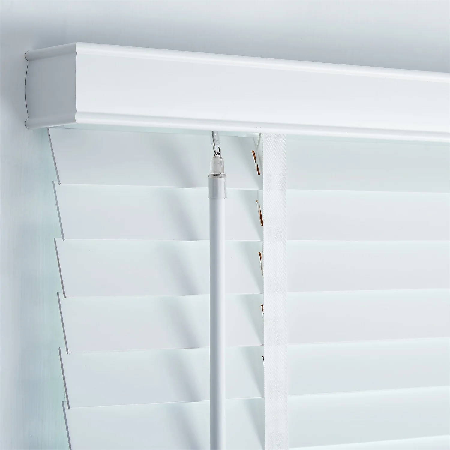50mm Wood Venetian Blind - White - 80x160cm - Image 5