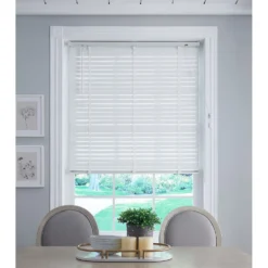 50mm Wood Venetian Blind - White - 125x160cm