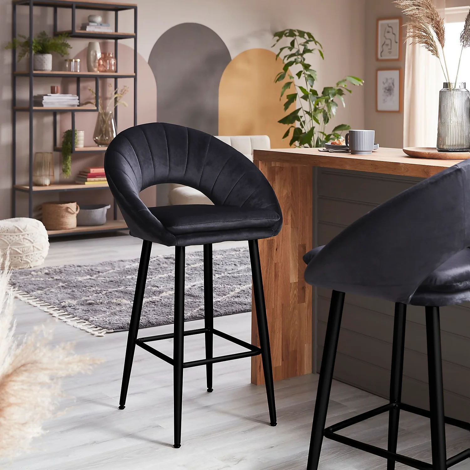 Margot Bar Stool - Black - Image 2