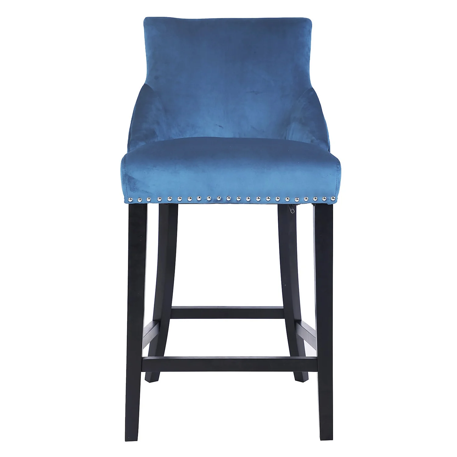 Annabelle Velvet Bar Stool - Navy - Image 2