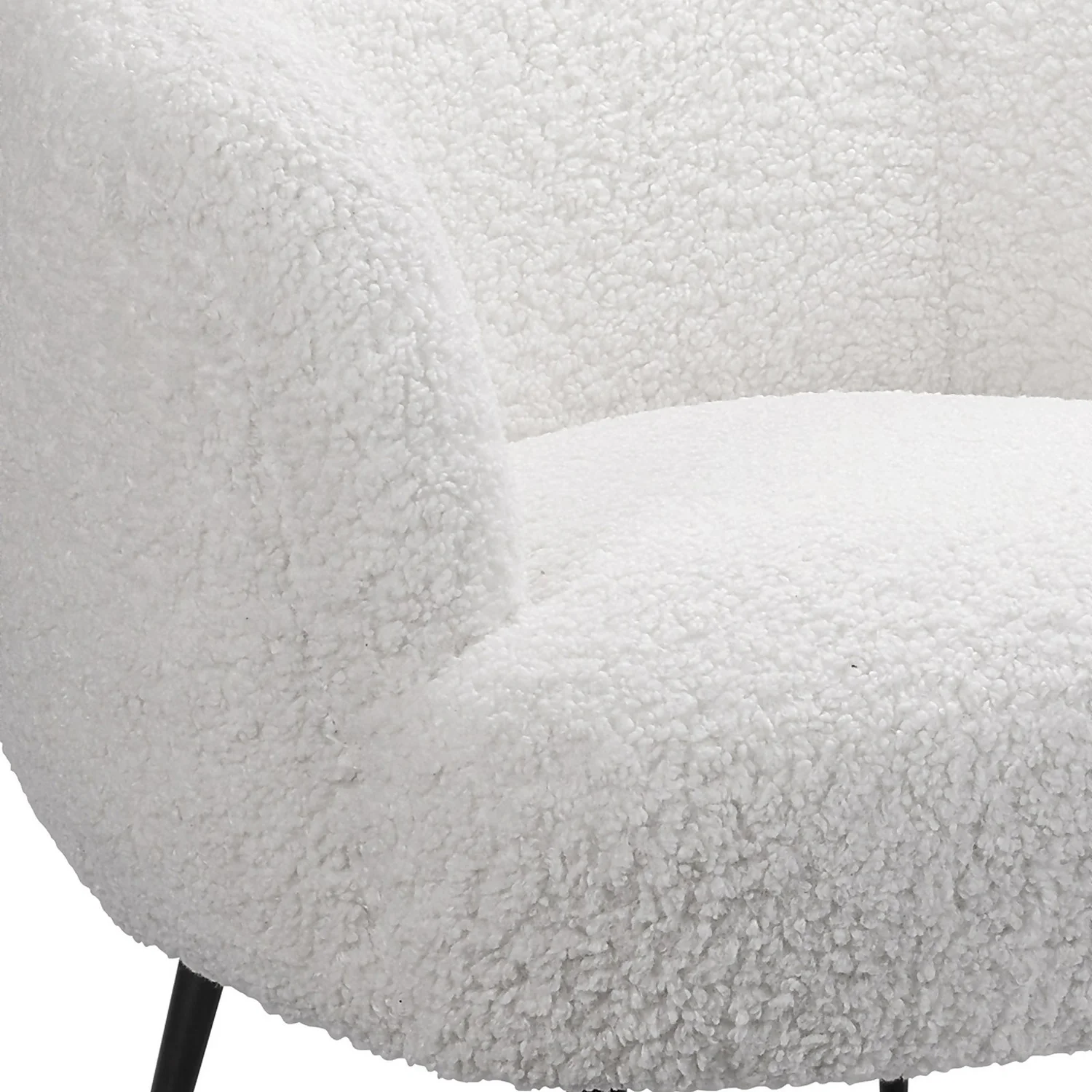 Tori Boucle Tub Chair - White - Image 6