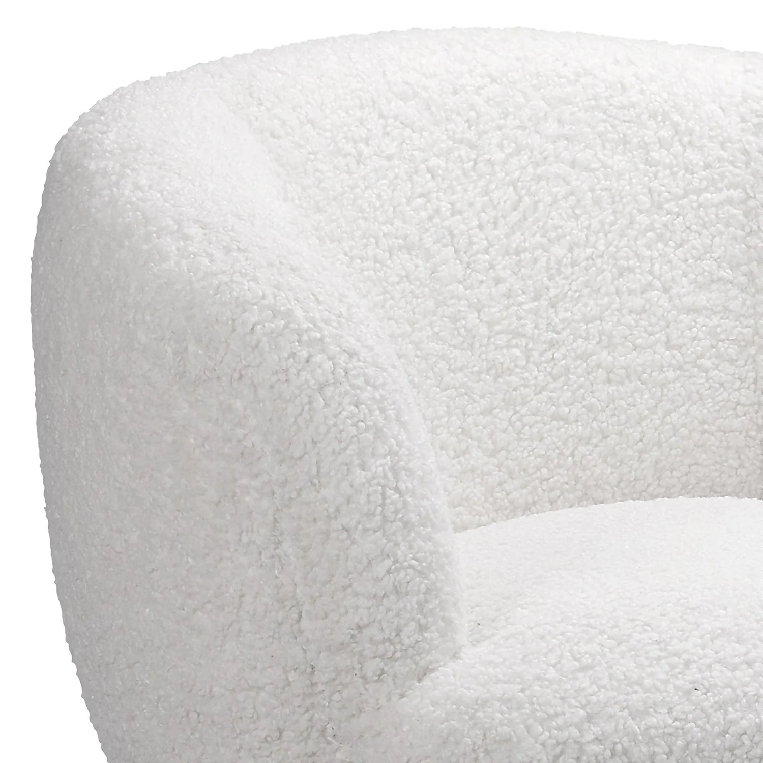 Tori Boucle Tub Chair - White - Image 5