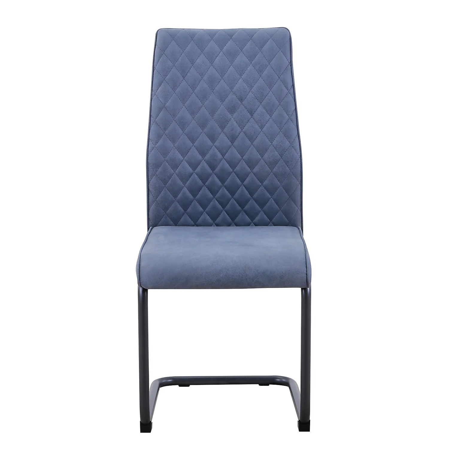 Skelby Cantilever Dining Chairs - Set Of 2 - Denim Blue - Image 4