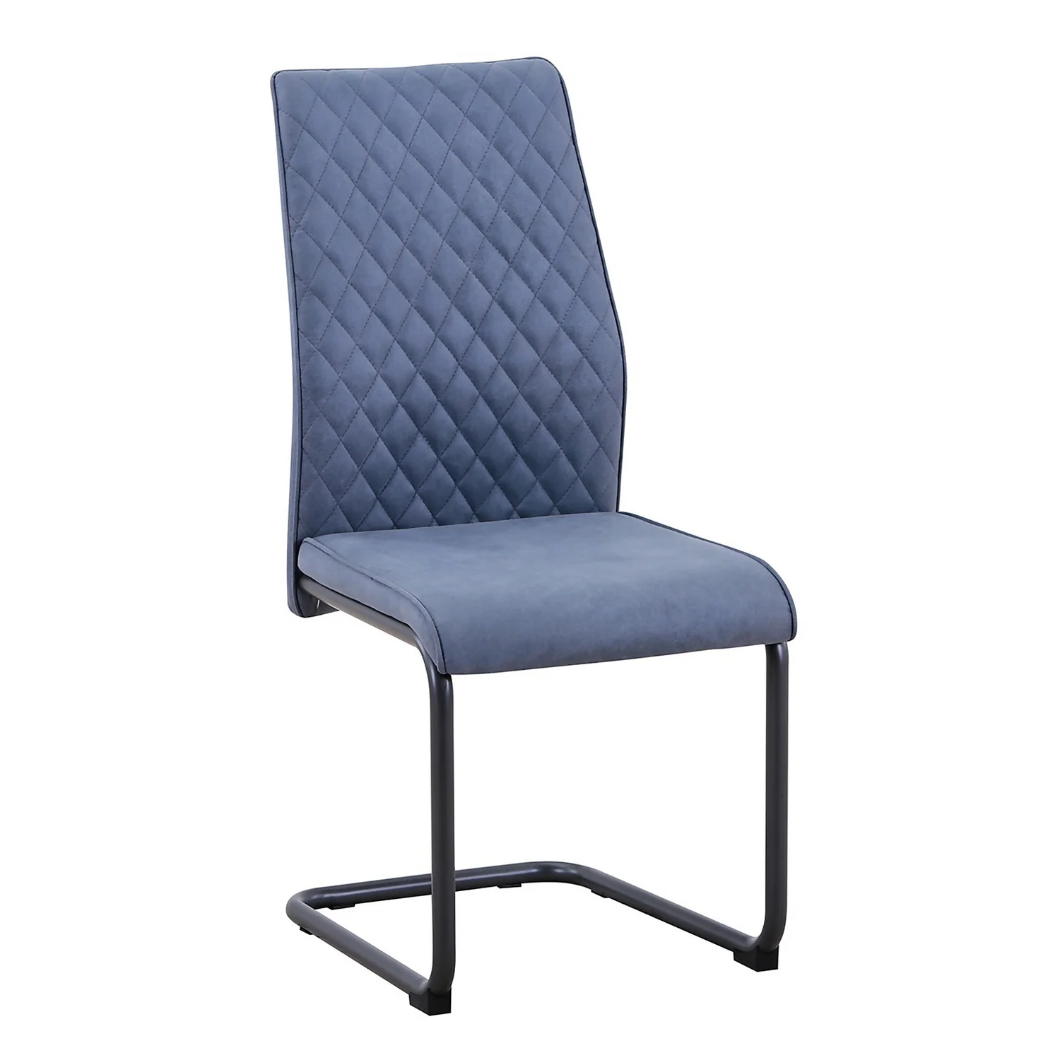 Skelby Cantilever Dining Chairs - Set Of 2 - Denim Blue - Image 3