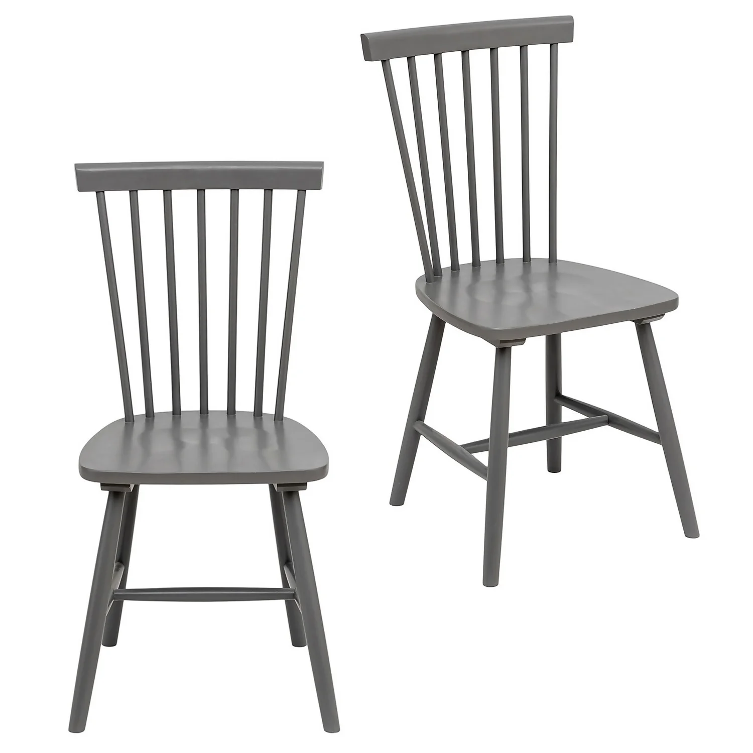 The Spindle Chair - Set Of 2 - Charcoal