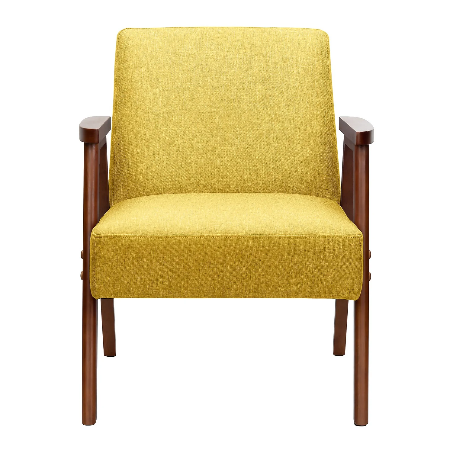 Alex Mid Century Armchair - Ochre - Image 3
