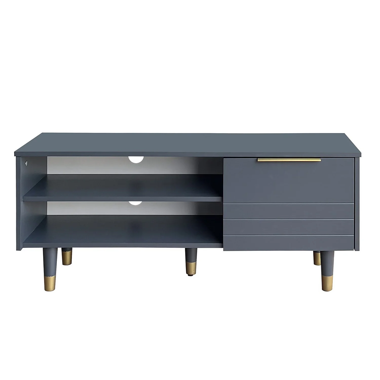 Lewis Compact TV Unit - Grey - Image 4