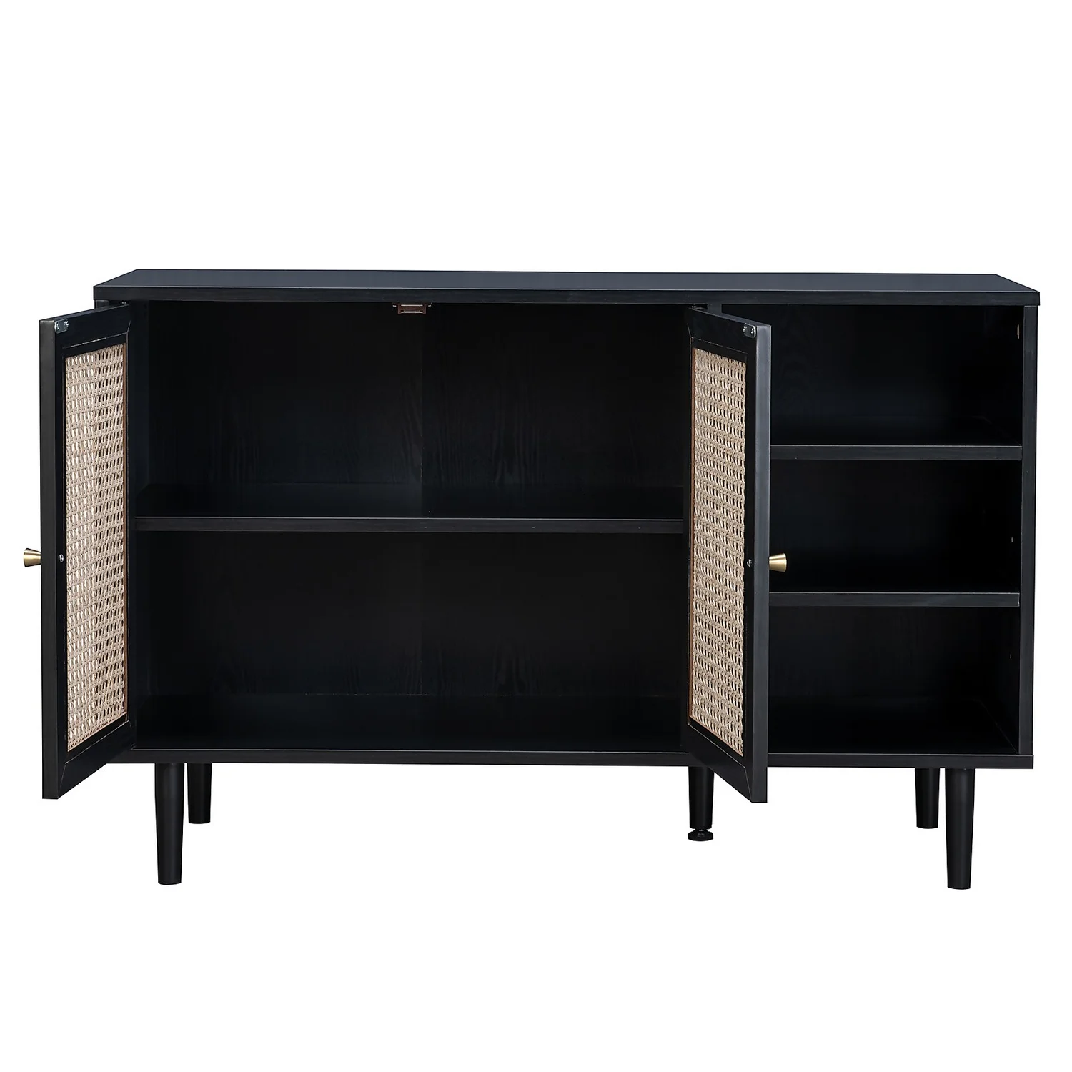 Kubu Rattan Sideboard - Black - Image 3