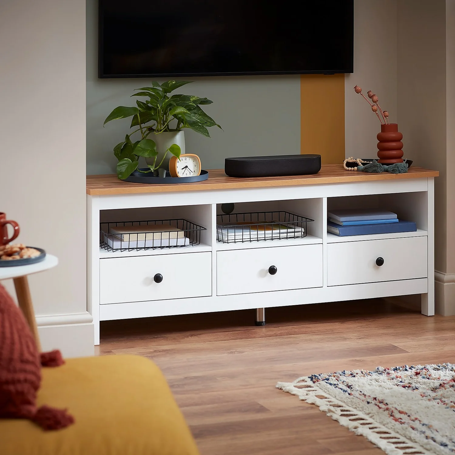 Ren Wide TV Unit - White - Image 2