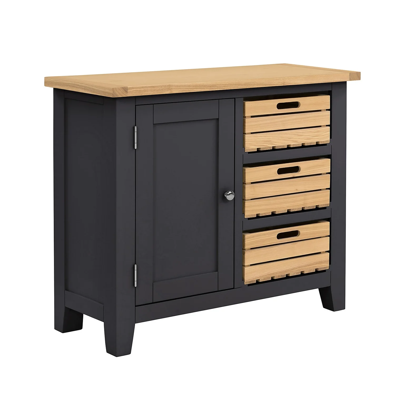 Ashstead Small Sideboard - Oak & Charcoal