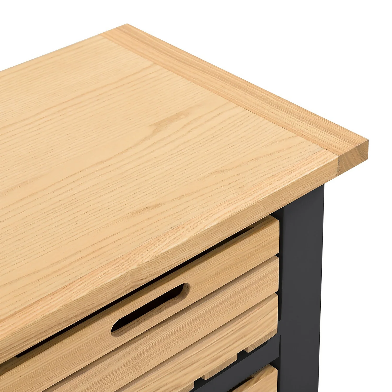 Ashstead Small Sideboard - Oak & Charcoal - Image 10