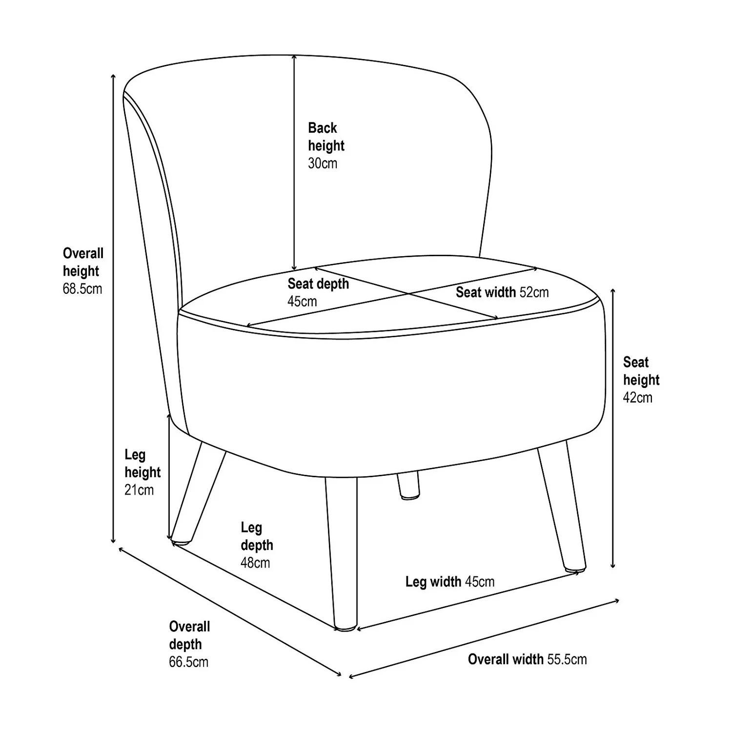 Amy Occasional Chair - Grey - Image 8