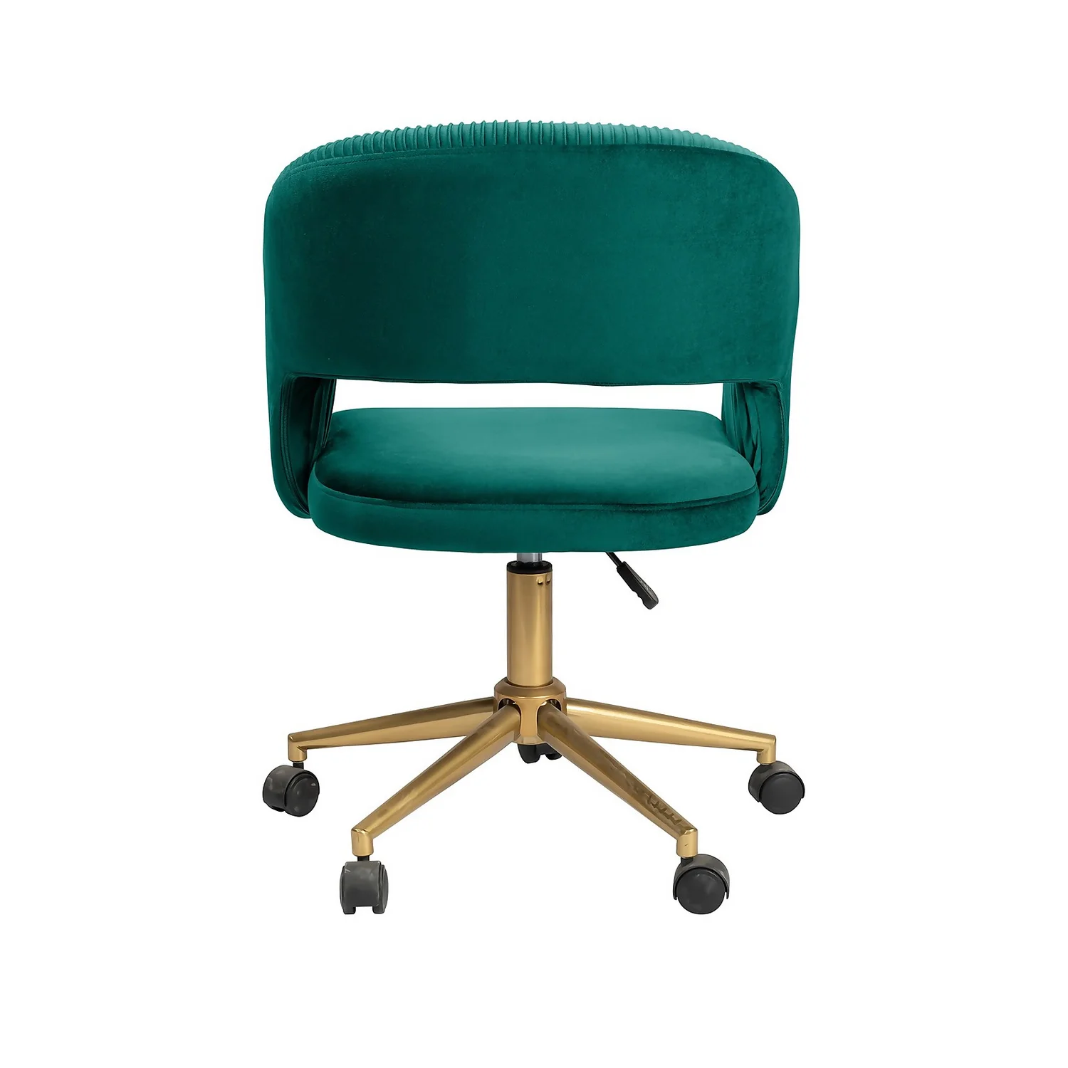 Georgette Pleated Office Chair - Emerald - Image 3