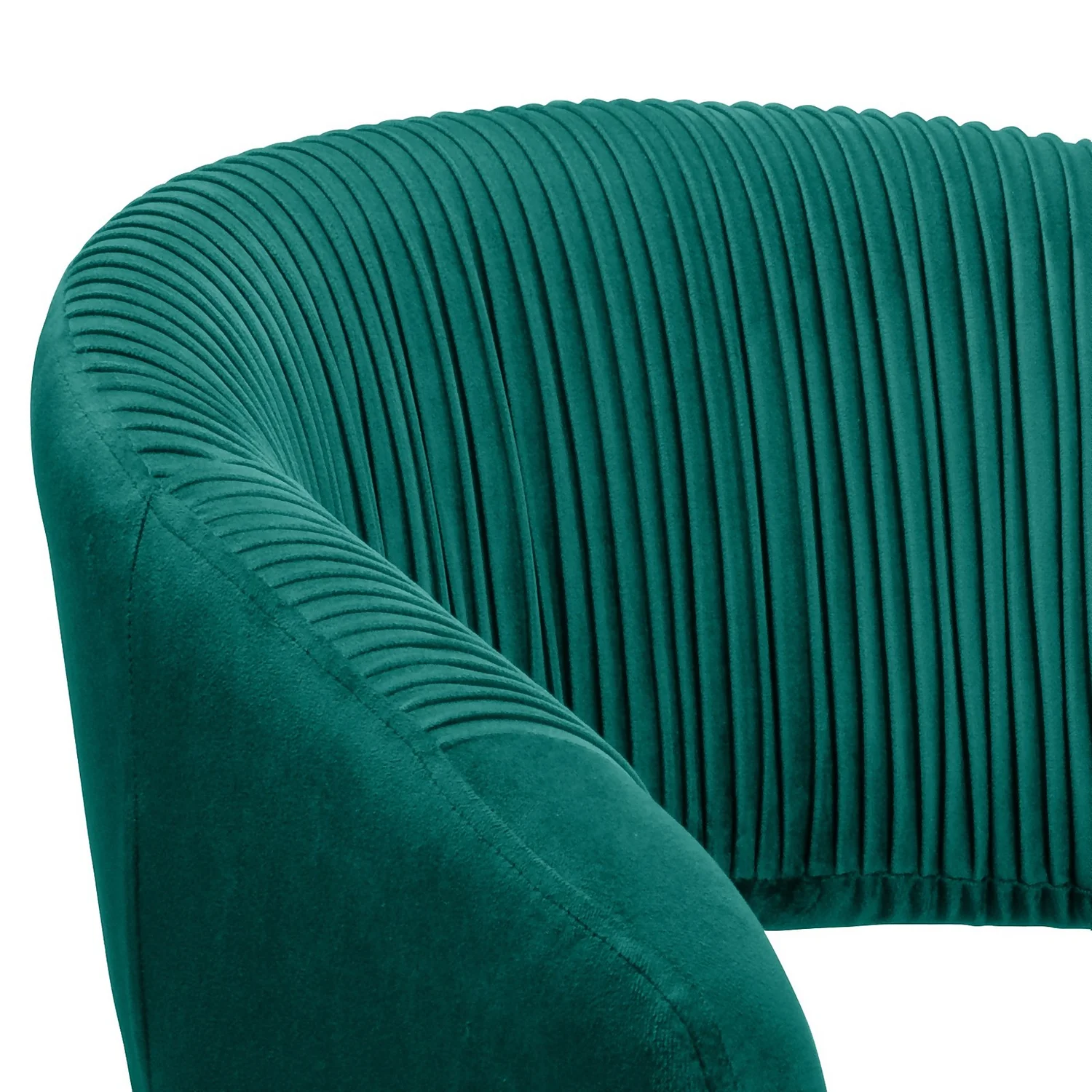 Georgette Pleated Office Chair - Emerald - Image 4