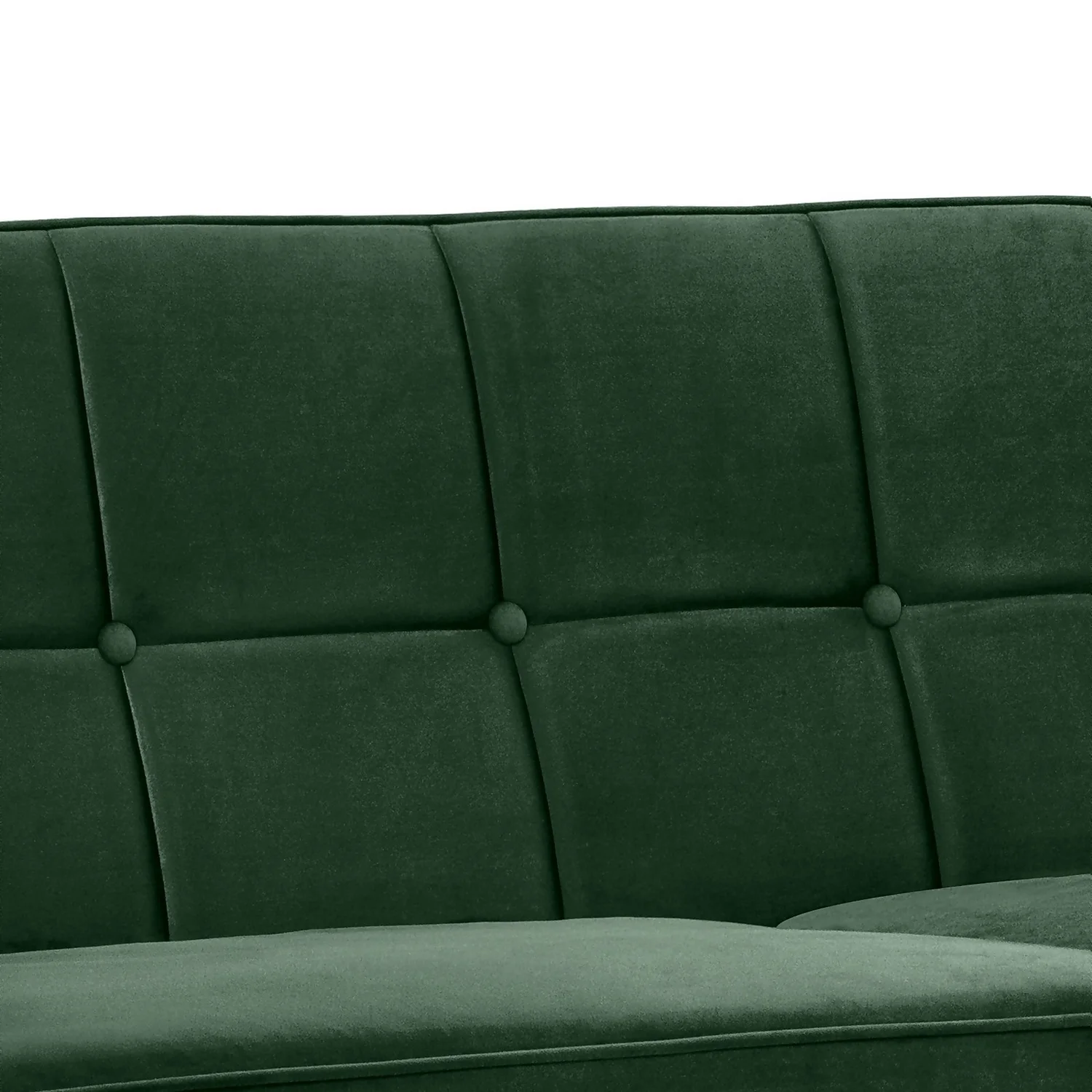 Draper Velvet 3 Seater Sofa In A Box - Green - Image 4