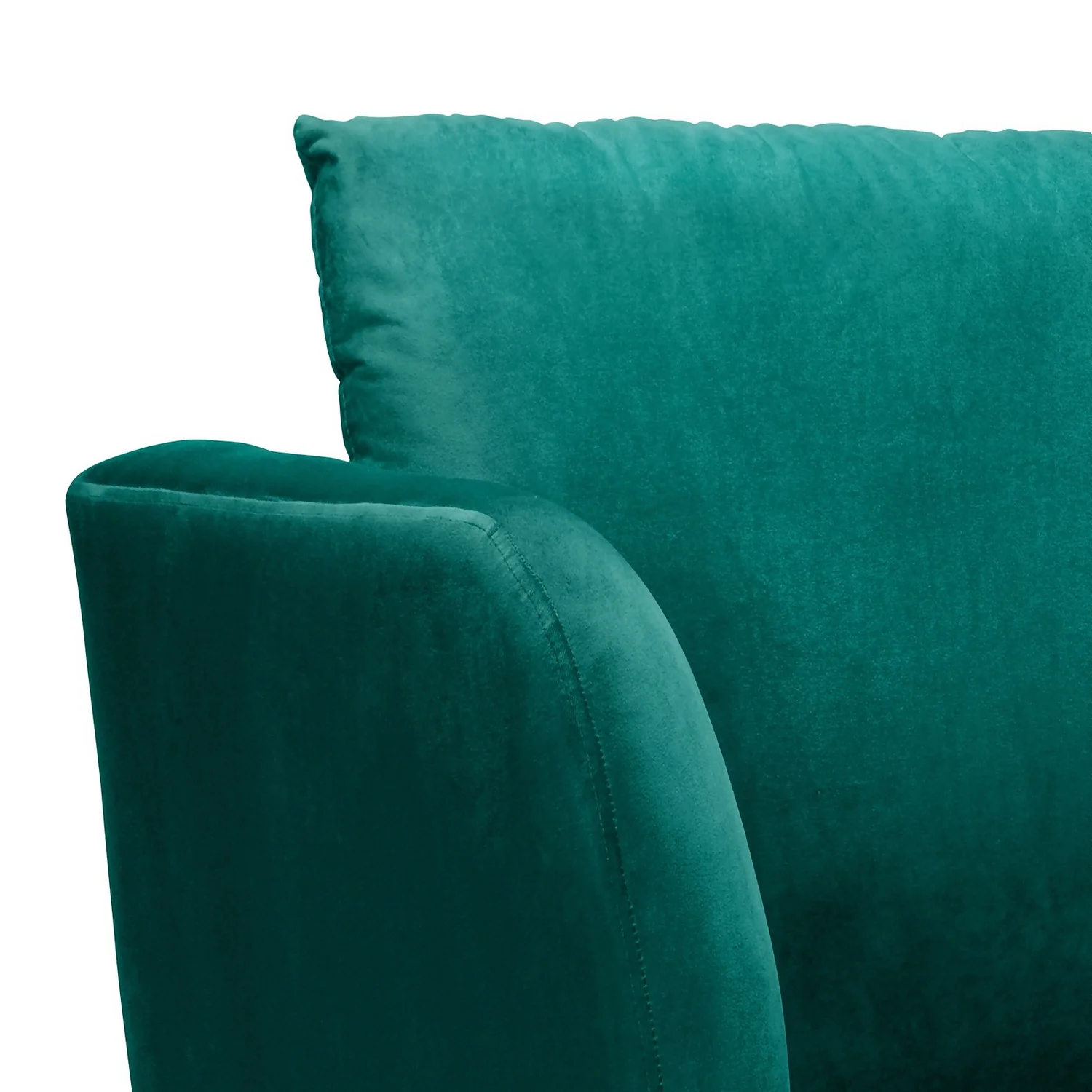 Cosmo Velvet 2 Seater Sofa In A Box - Emerald - Image 5