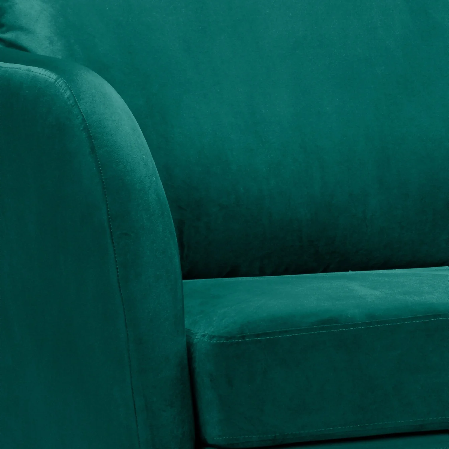 Cosmo Velvet 3 Seater Sofa In A Box - Emerald - Image 5
