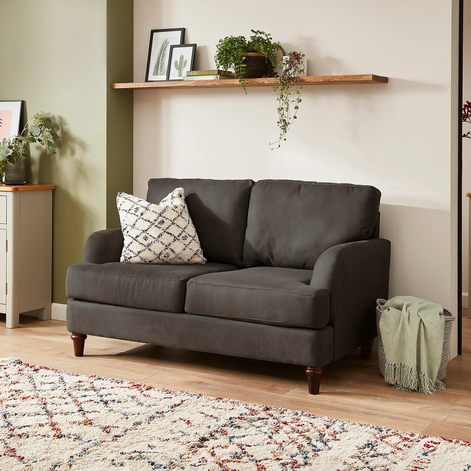 Brook 2 Seater Sofa In A Box - Charcoal - Image 2
