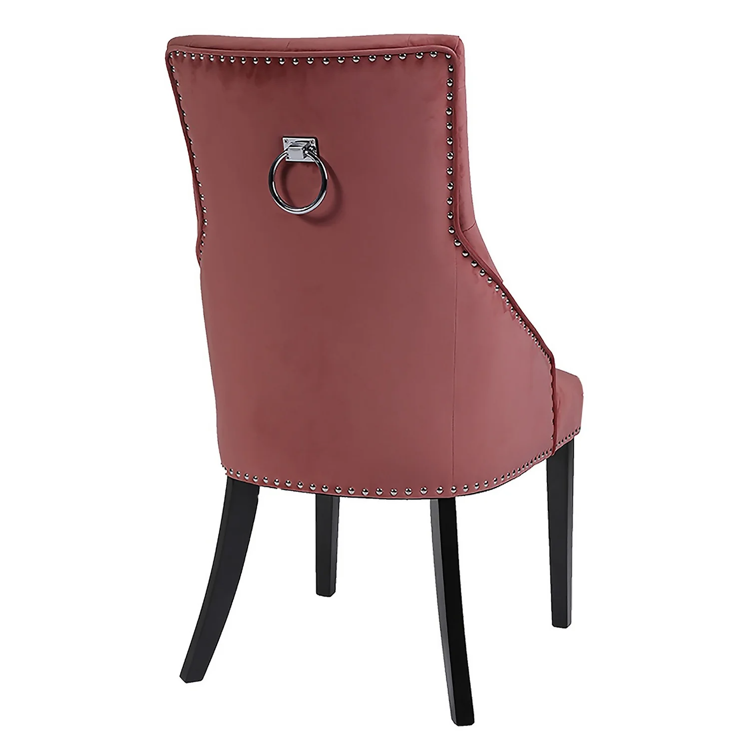 Annabelle Velvet Chairs - Set Of 2 - Rose - Image 5