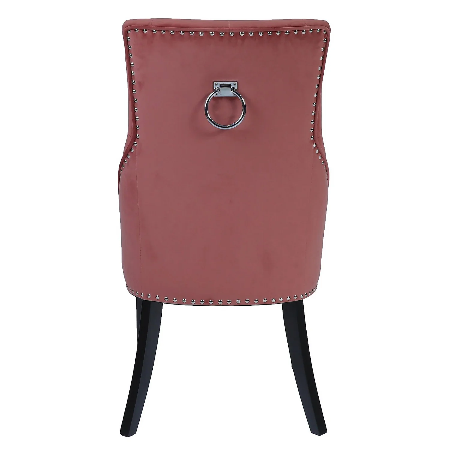 Annabelle Velvet Chairs - Set Of 2 - Rose - Image 6