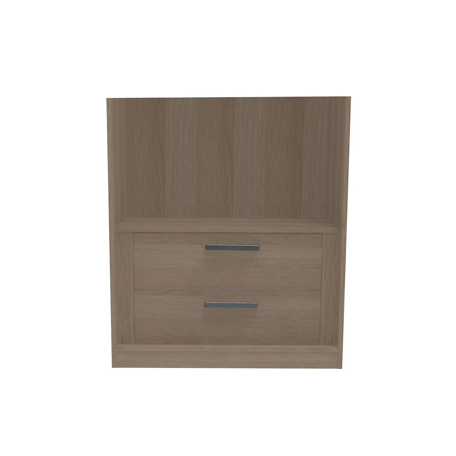 House Beautiful Internal Built-In Two Drawer Unit For Double Wardrobe - Oak Effect