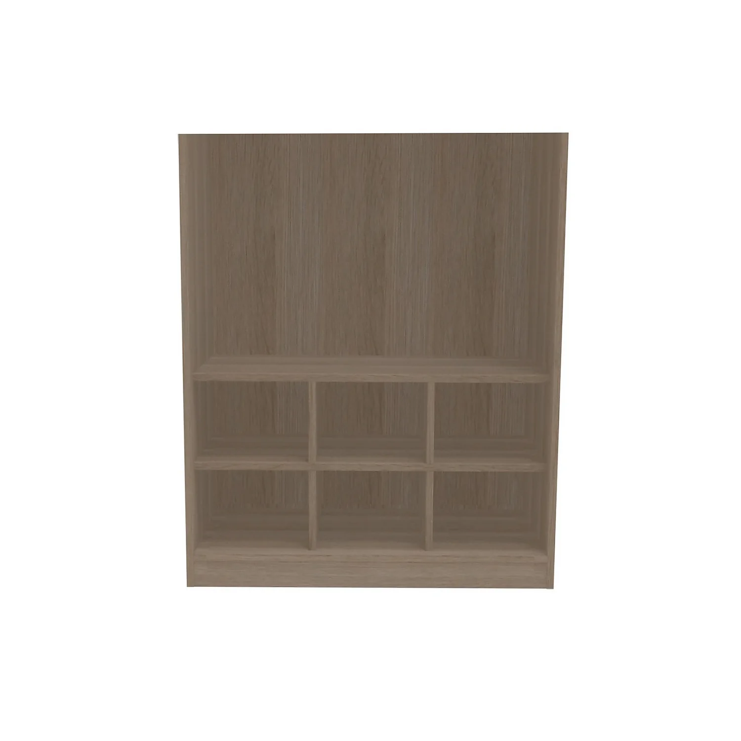 House Beautiful Internal Storage For Double Wardrobe, Pigeon Hole - Oak Effect