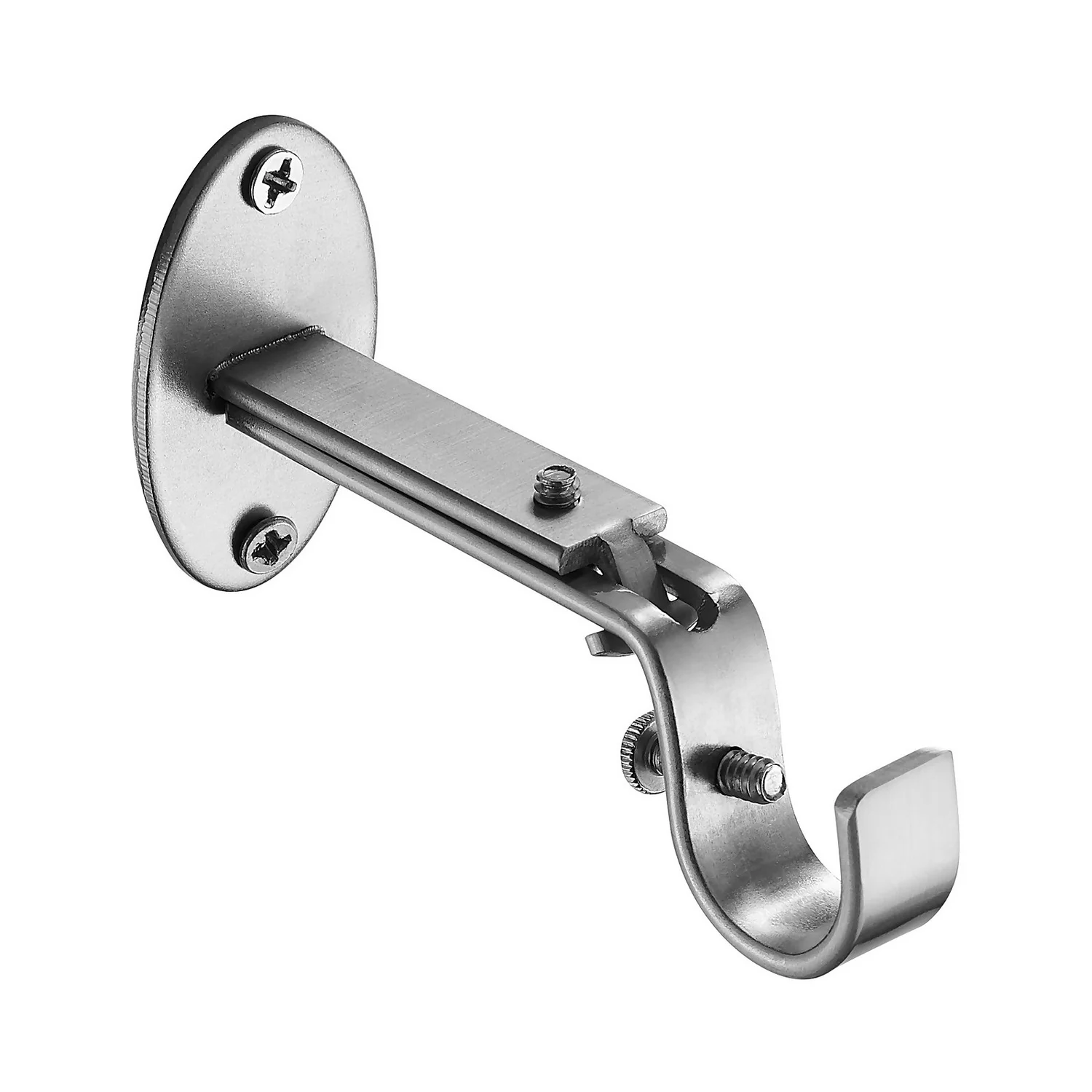 Extendable Curtain Pole With Crackle Glass Finial - Steel - Image 5