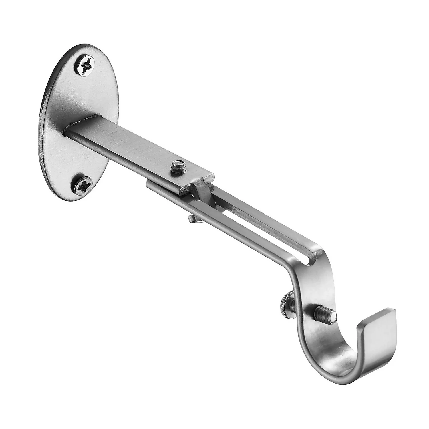 Extendable Curtain Pole With Crackle Glass Finial - Steel - Image 6