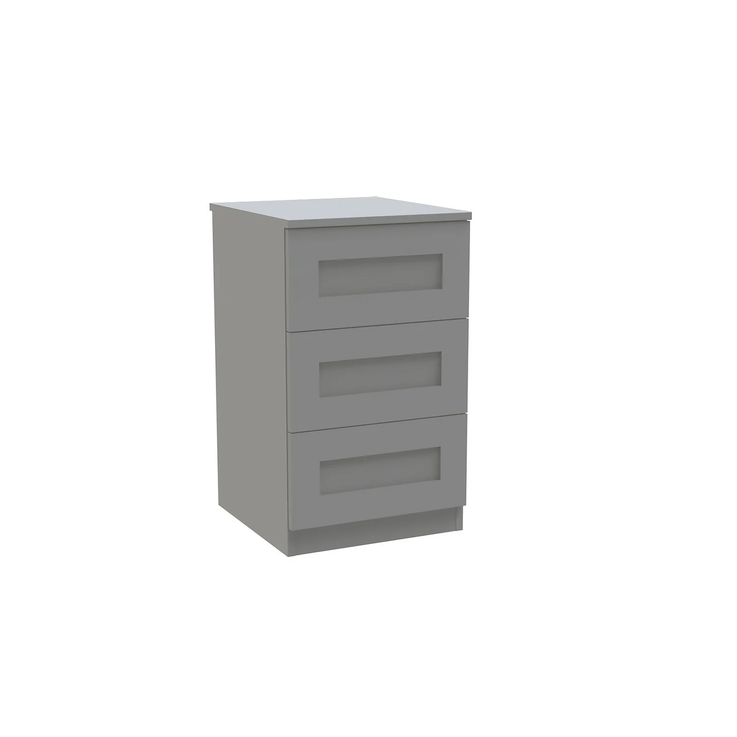 House Beautiful Realm Narrow Chest Of Drawers - Grey Shaker (W) 450mm X (H) 756mm