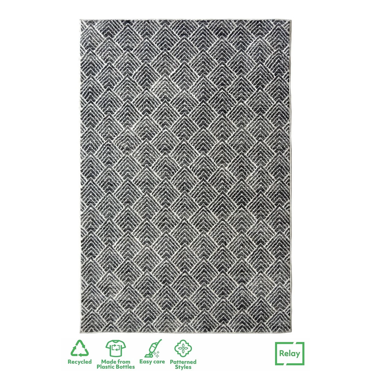 Neptune Recycled Geometric Rug - 120x170cm