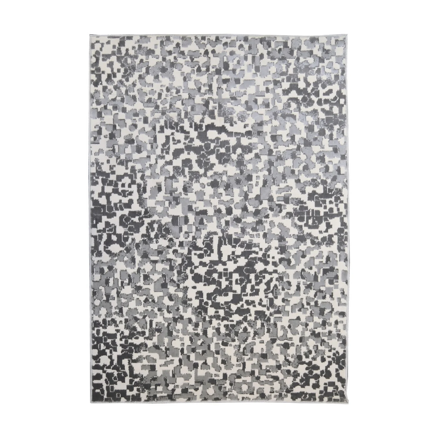 Abstract Pixels Rug - Grey - 160x230cm