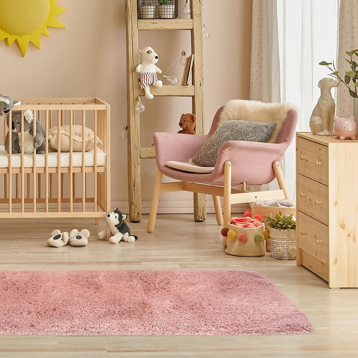 Soft Washable Rug - Pink - 67x180cm - Image 2