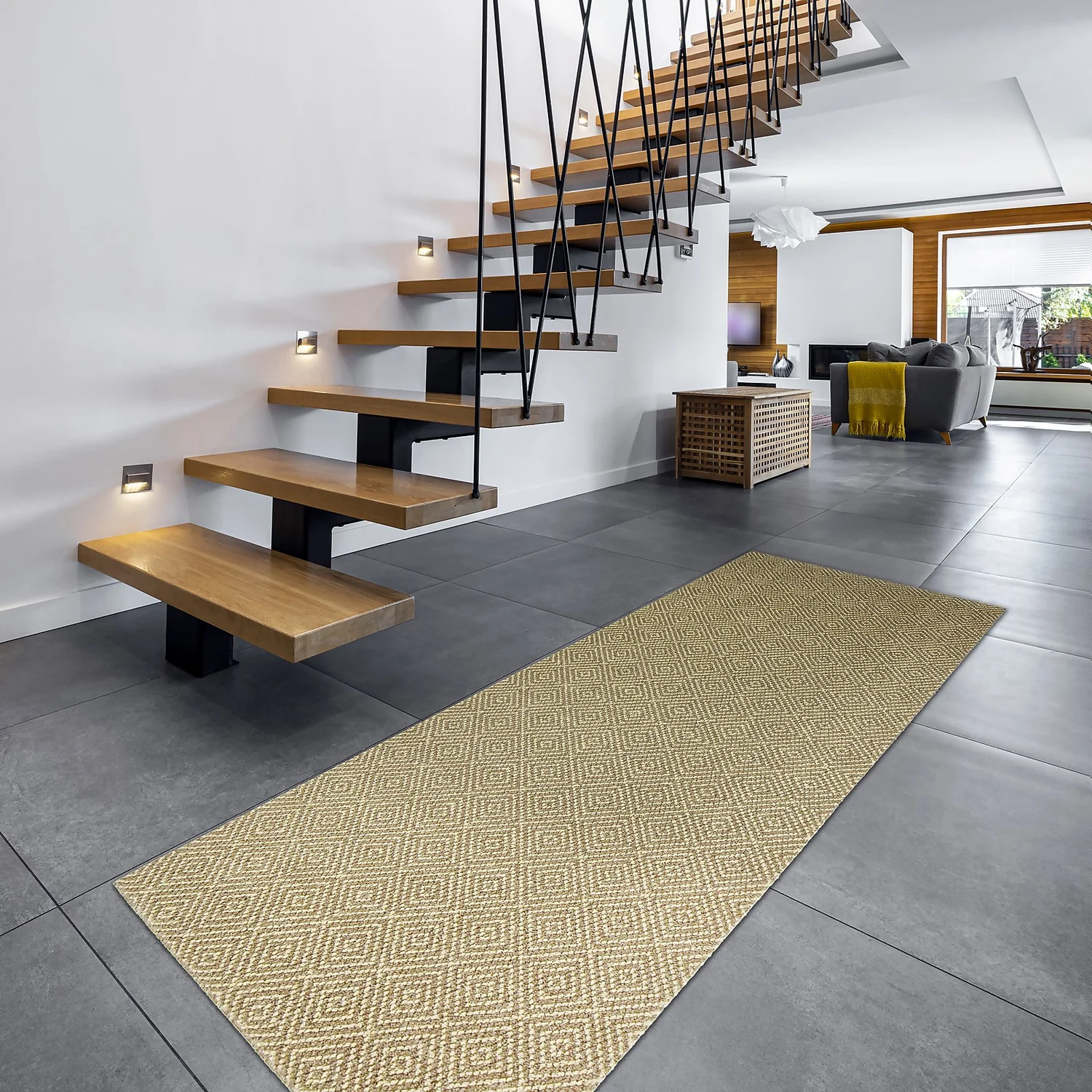 Prague Washable Runner - Mocha - 67x180cm - Image 2