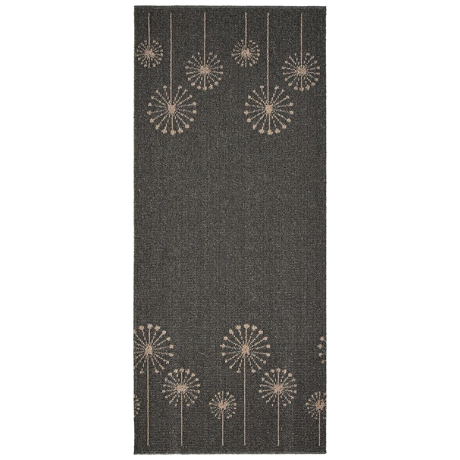 Geneva Washable Runner - Lead & Sand - 67x180cm