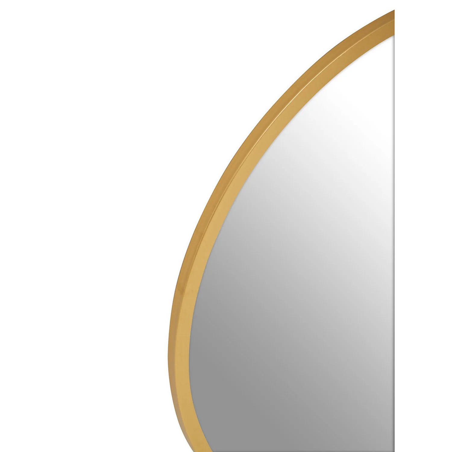 Saska Round Wall Mirror - Gold - 80cm - Image 3