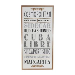 Cuba Libre Wall Plaque - 20x40cm
